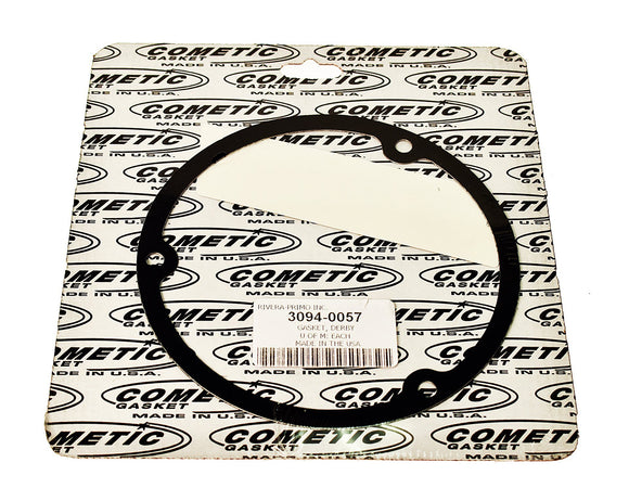 DERBY COVER GASKET 3 HOLE. FITS 1948-1998 .060