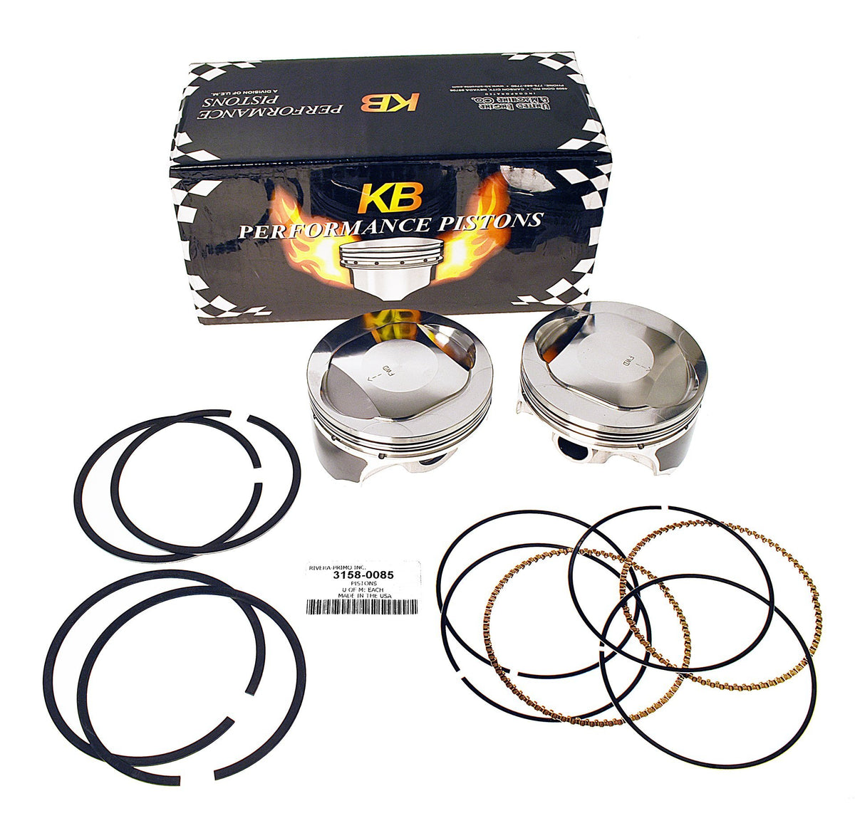 KB Pistons 80 CID, 8.01 Rivera Primo