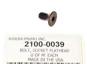 1/4-20 X .500" SOCKET FLATHEAD (CTRSK) SCREW BLACK ALLOY - Rivera Primo