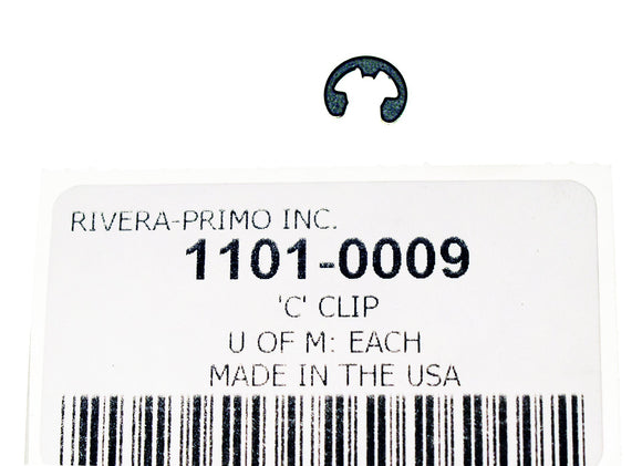 BRIGHT ZINC PLATED STEEL 'C' CLIP . - Rivera Primo