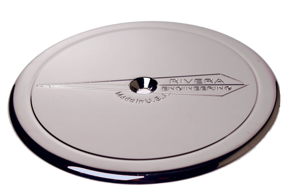 Cover, Outer Chrome - 48mm Mikuni Air Cleaner - Rivera Primo