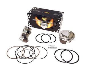 KB PISTONS, KNUCKLE, PAN,SHOVEL 74 CID 8.5:1. PAIR OF PISTONS WITH RINGS. - Rivera Primo