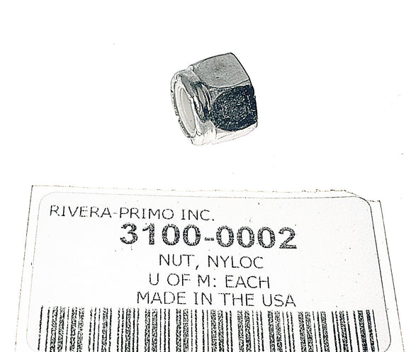 Nut, 3/8-16 NYLOC, MIKUNI AIR CLEANER MOUNTING BOLT. - Rivera Primo