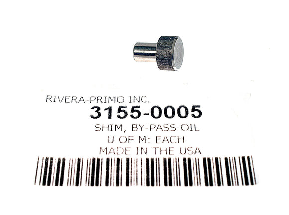 OIL BY-PASS SHIM. FITS TWIN CAM MOTORS. - Rivera Primo