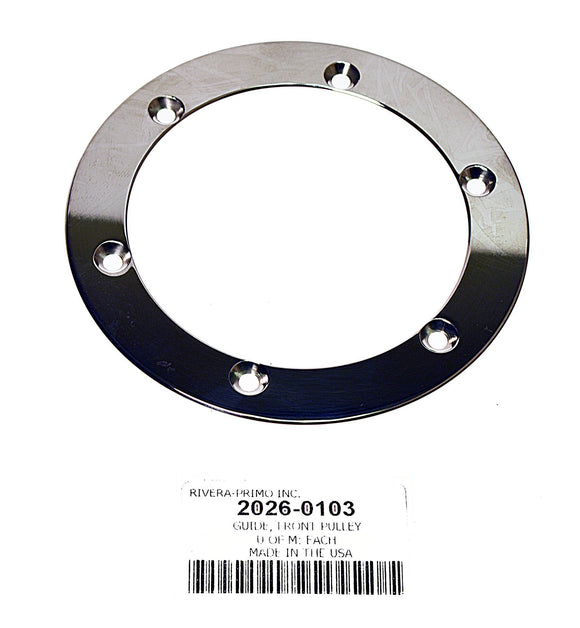 POLISHED STAINLESS STEEL FRONT PULLEY GUIDE - Rivera Primo