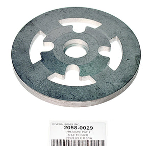 PRESSURE PLATE WITH BEARING HOLE BORED (6") - Rivera Primo
