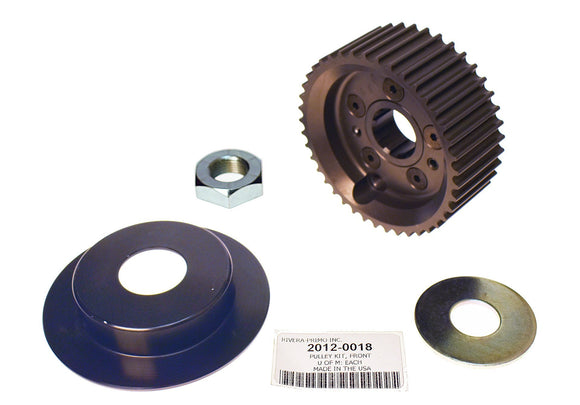 PULLEY KIT,FRONT 41T 8MM With INSERT. - Rivera Primo