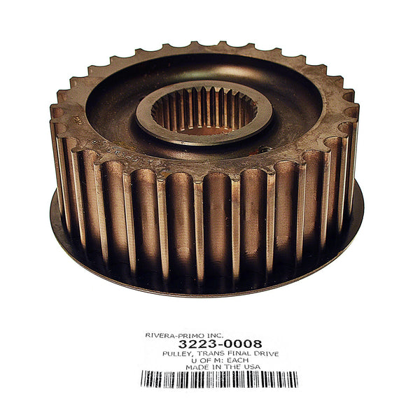 REAR BELT TRANSMISSION PULLEY, 29 Tooth. - Rivera Primo