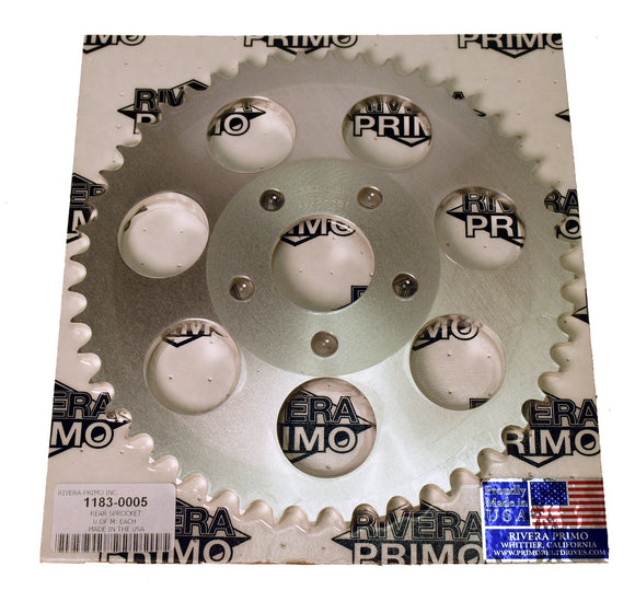 REAR SPROCKET 48 TOOTH. DISHED. - Rivera Primo