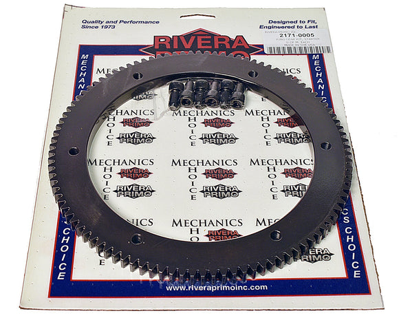 RING GEAR KIT - (102T)with Screws - OEM CHAIN BASKET - Rivera Primo