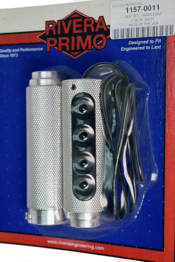 SET OF A.R.T. BILLET ALUMINUM KNURLED GRIPS - Rivera Primo