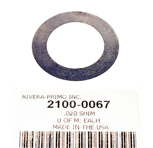 Shim, Front Pulley - .020" - Rivera Primo