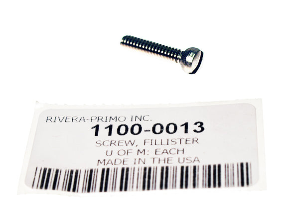 STAINLESS STEEL SLOTTED FILLISTER MACHINE SCREW 10/24 X 7/8