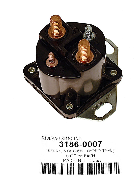 STARTER RELAY. FITS 1973-85 MOST XL & FX MODELS. (FORD TYPE). - Rivera Primo